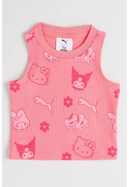 Рипсен топ с принт на Hello Kitty&Friends