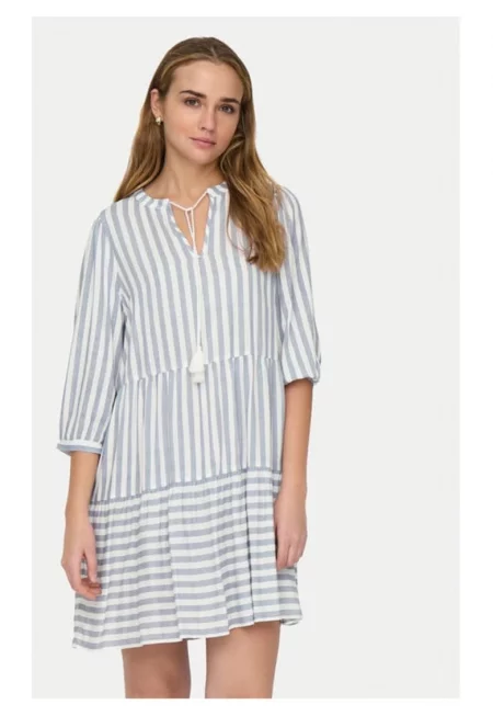 Рокля - Само - 2185 - Вискоза - Синя