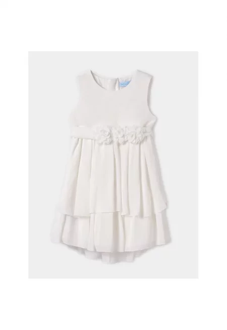 Рокля за момиче -  34688 - Полиестер - Екрю