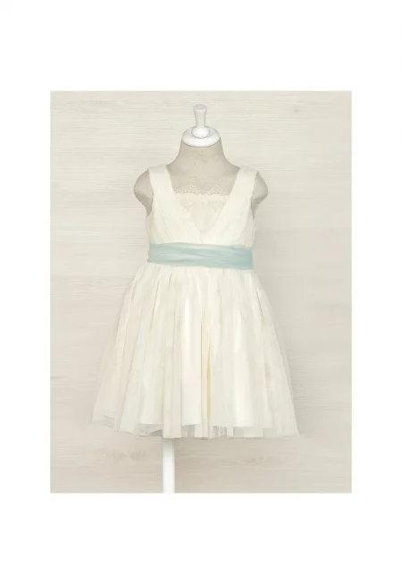 Рокля за момичета -  302199785 - полиестер - Екрю