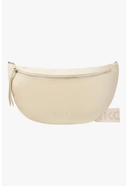 RYLKO - Кожена чанта за рамо - Крем
