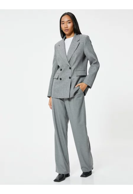 Сако с двуредно закопчаване - Антрацитно сиво/Tъмносив