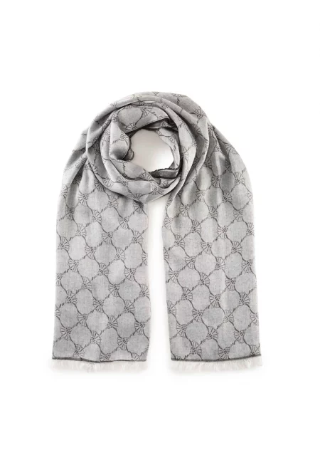 Шал с графика Ferdis - Черен/Сив