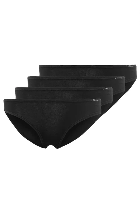 Слипове с памук - 4 чифта - Черен