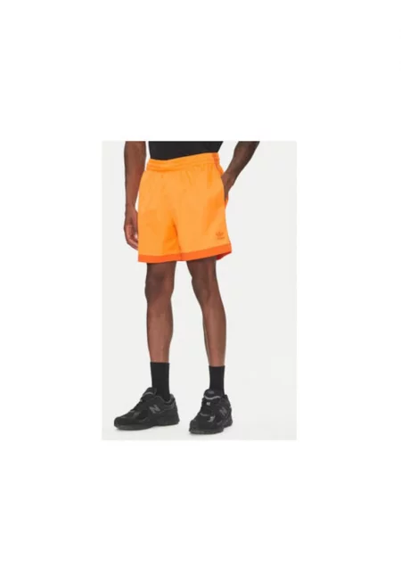 Спортни къси панталони с принт - Оранжев