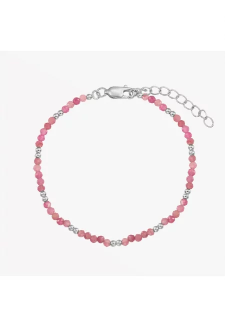 Сребърна гривна за глезен SummerScape - Турмалин