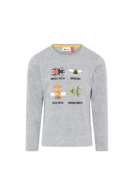 Суичър за момчета -  Wear - 301321576 - памук/полиестер - сив - Сив