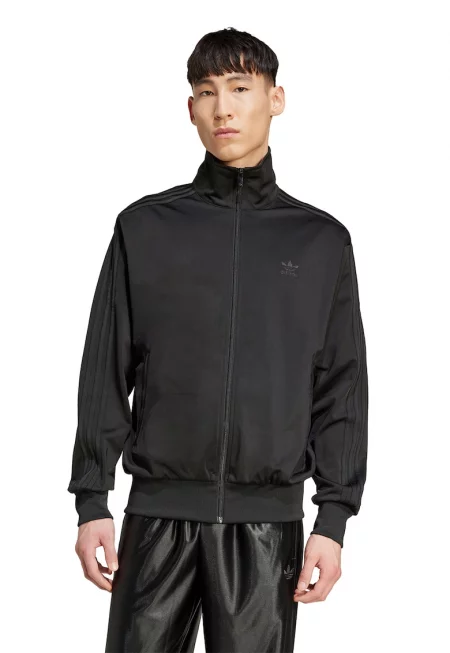 Суитшърт Firebird с цип и висока яка - Избеляло черно