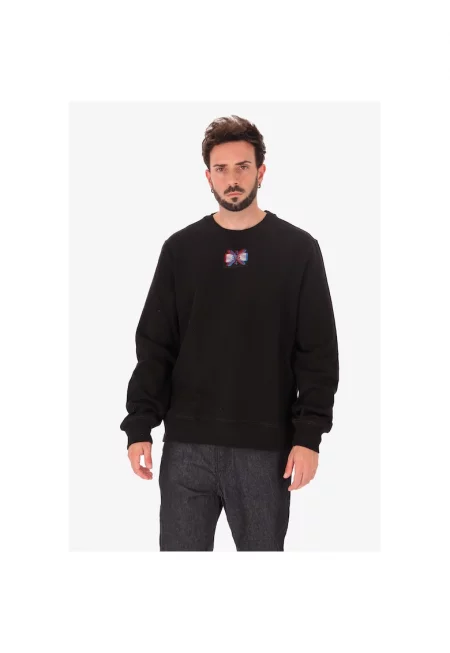 Суитшърт с овално деколте и монограм