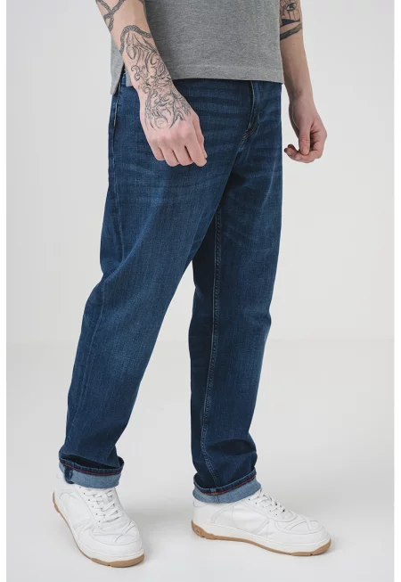 Свободни дънки - Индигово синьо