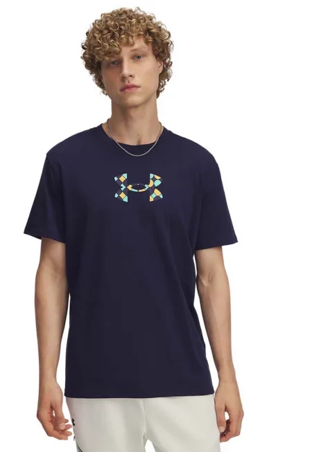 Тениска Holiday с лого - Тъмносин