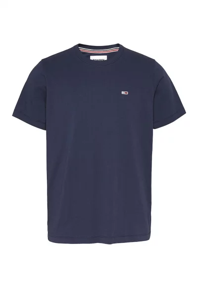 Тениска от органичен памук с овално деколте