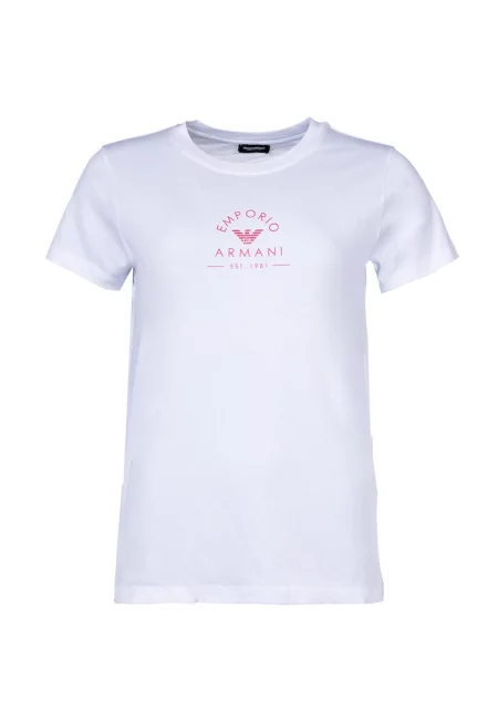 Тениска с лого - Бял