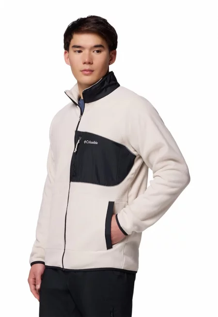 Трекинг суитшърт Fast Trek - Слонова кост/Черен