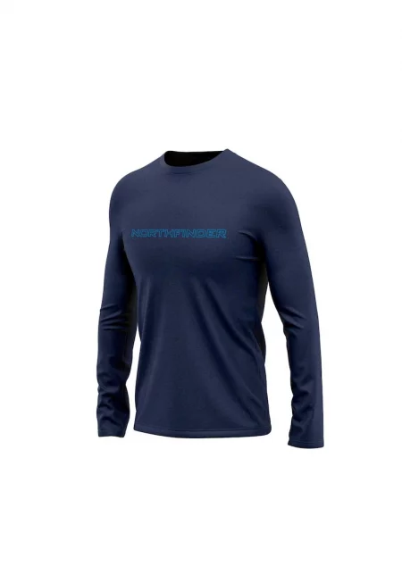 Tricou outdoor merino barbati Linard - Тъмносин