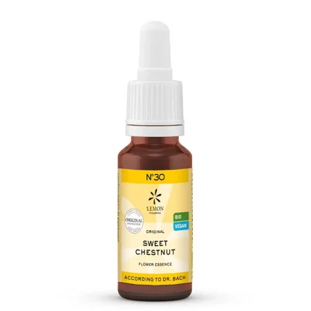 Цветна есенция Ядлив кестен (Sweet Chestnut) N°30 – Надежда и вътрешна опора при дълбока душевна криза, 20 ml капки