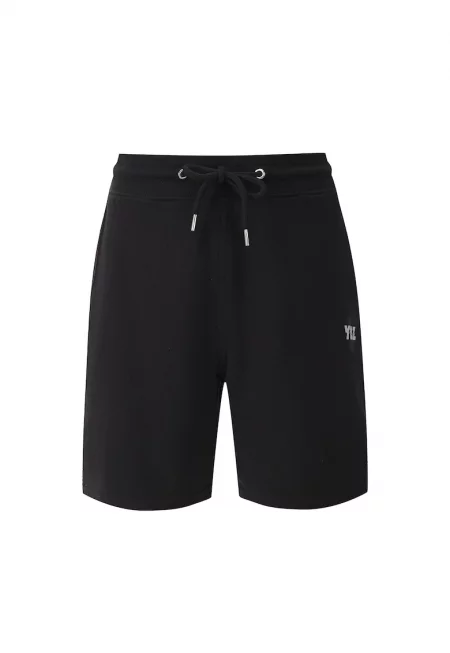 Унисекс бермуди Chax с връзка - Черен