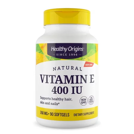 Витамин Е – Здрава сърдечно-съдова система, кожа и коса, 400 IU / 268 mg, 90 софтгел капсули