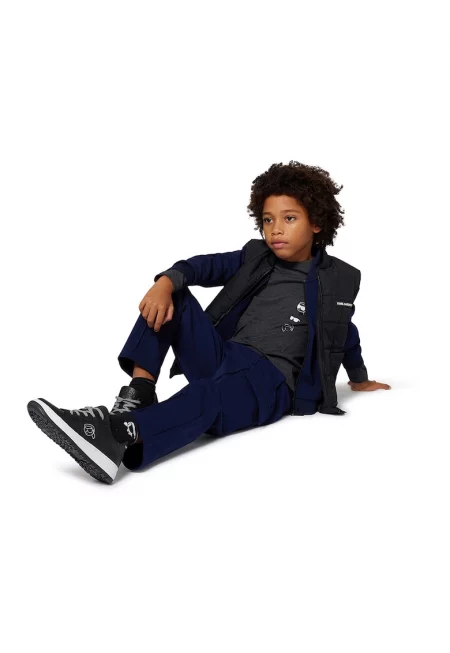 Яке бомбър с лого - Ултрамарин синьо