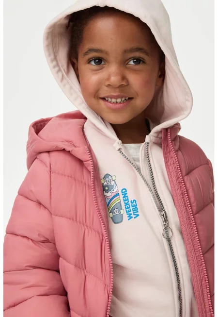 Зимно капитонирано яке с качулка