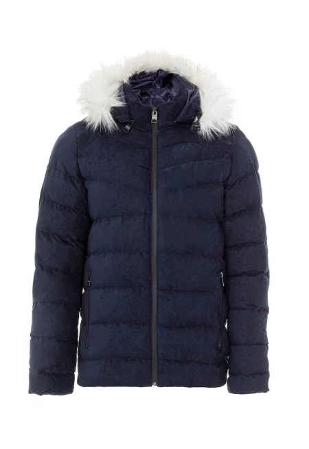 Зимно яке с отделяща се качулка