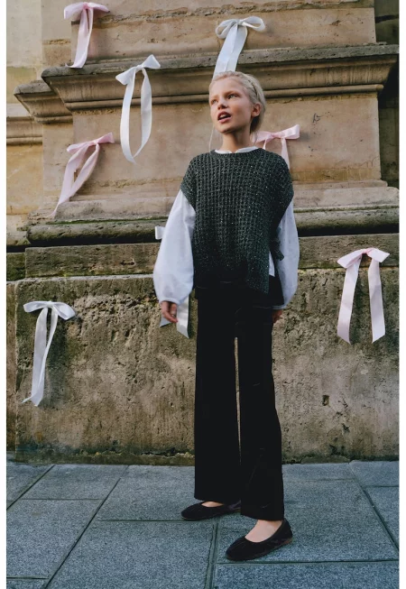 Ажурен елек с лурекс