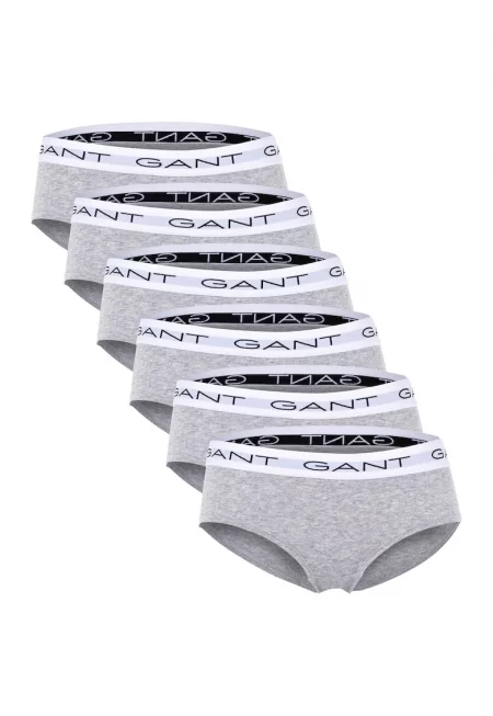 Бикини хипстър - 6 чифта - Сив