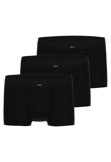 Боксерки с памук - 3 чифта - Антрацитно сиво