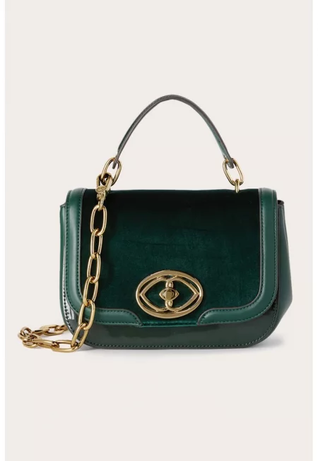 Чанта с през рамо с презрамка с верижка