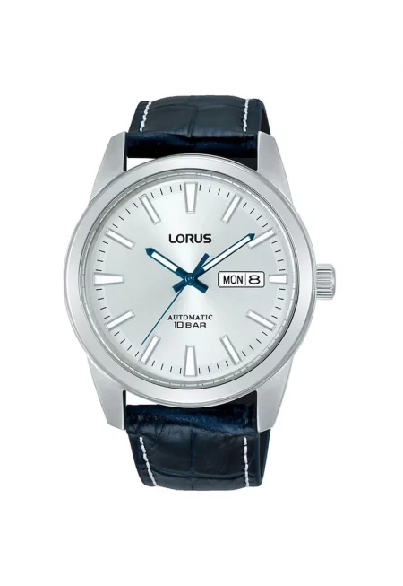 Часовник  Classic RL499BX9 - автоматичен - бял - синя кожена каишка - 42мм - водоустойчив 100м