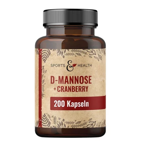 D-маноза 500 mg + Червена боровинка 500 mg – Здрав уринарен тракт, 200 капсули