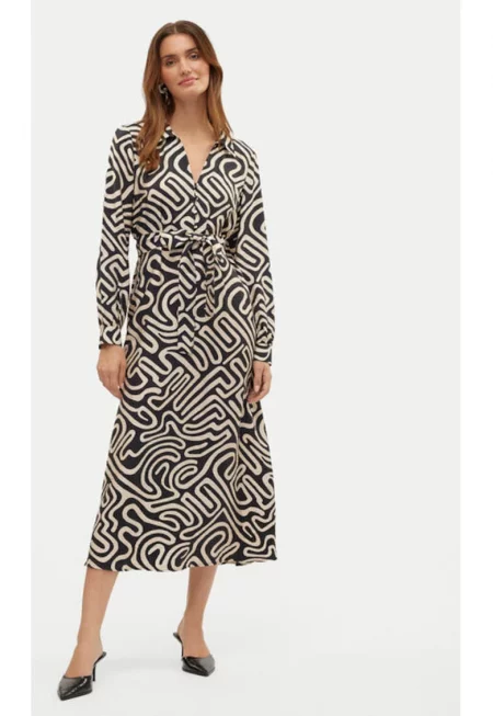 Дамска рокля -  304786884 - Вискоза - Черен