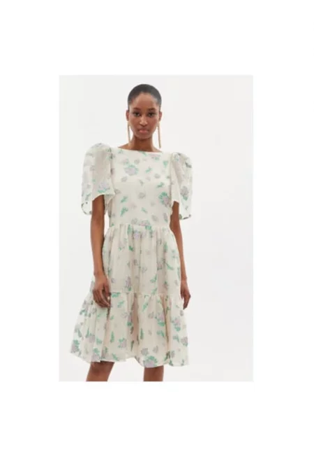 Дамска рокля - Изработка по поръчка - 303620004 - Полиестер/Полиамид - Бежов - Бежов