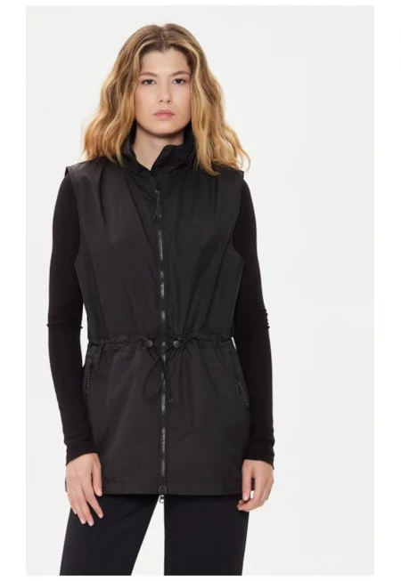 Дамска жилетка -  73496 - черна - полиестер