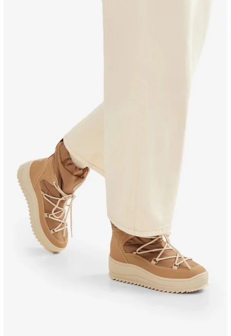 Дамски ботуши  5905588911852 - Синтетични - Бежови - Бежов