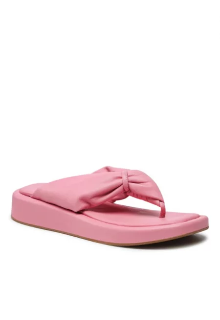 Дамски чехли -  300545393 - Естествена кожа - розови - Розово