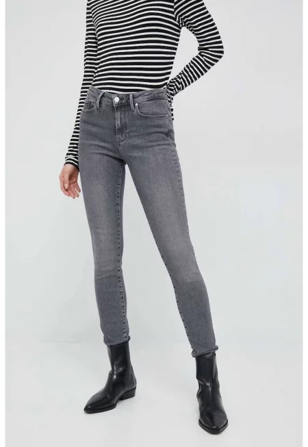 Дамски дънки Como  WW0WW36355 - тесни - Сив
