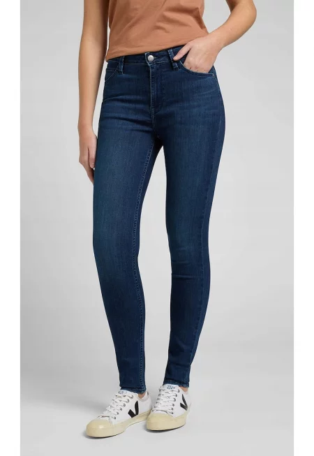 Дамски дънки  SCARLETT - памук/полиестер/еластан - тъмносин -