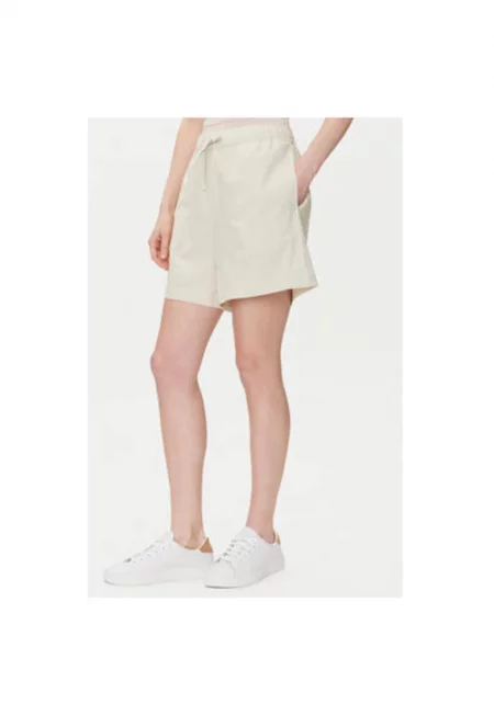 Дамски къси панталони  1016584 - Памук/Лен - Бежов