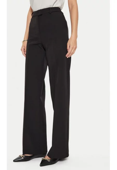 Дамски панталон -  304610882 - Полиестер - Черен - Черен
