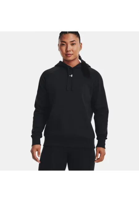 Дамски спортен суичър  памук/полиестер - черен