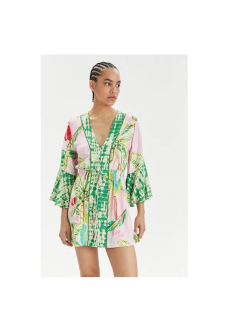 Дамско кимоно -  304019647 - Вискоза - Многоцветно - Многоцветен