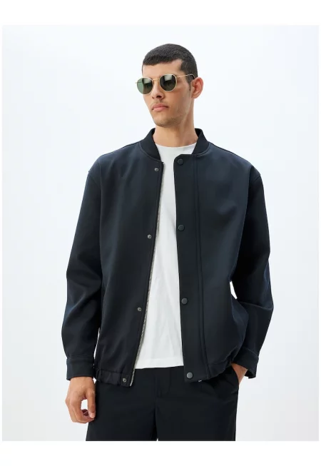 Едноцветно яке с цип