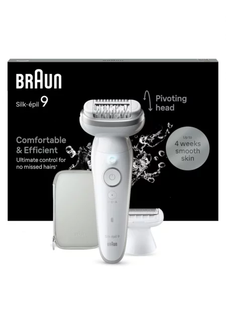 Епилатор  Silk-epil 9 - Бял/Сребрист