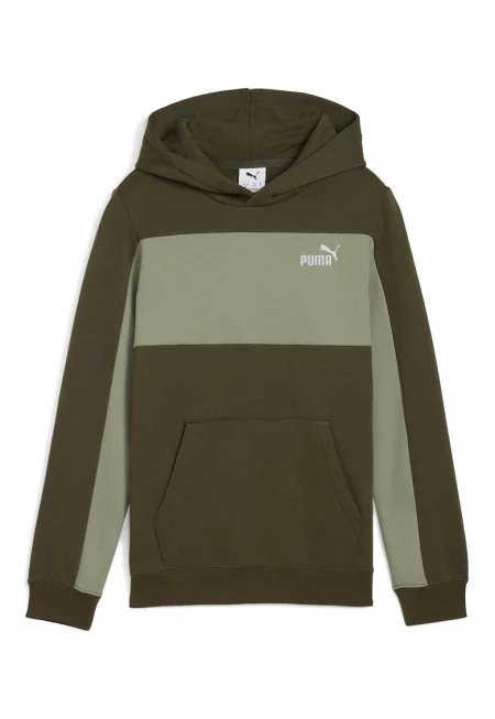 Худи с джоб кенгуру и цветен блок