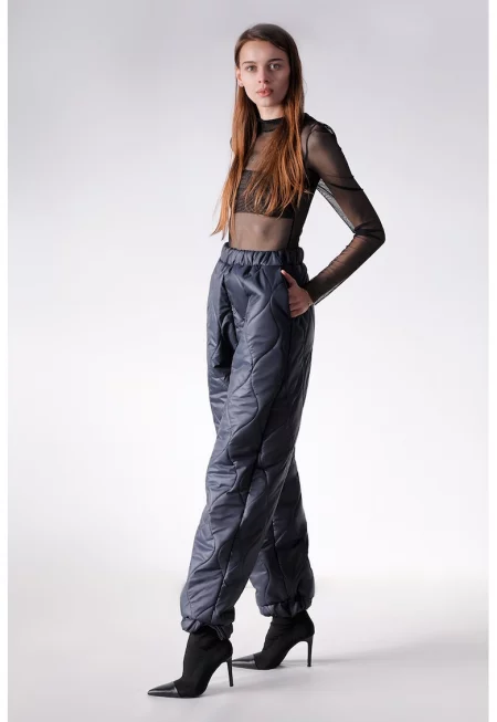 Капитониран панталон - Ултрамарин синьо