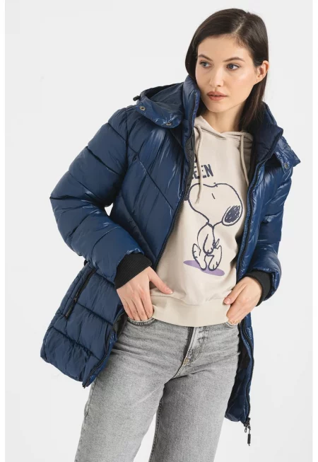 Капитонирано зимно яке Elenor - Тъмносин