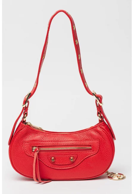 Кожена чанта с отделяща се презрамка