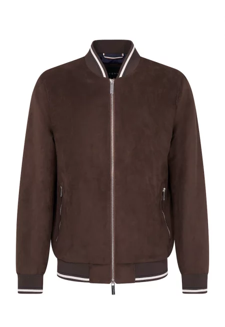 Мъжка блуза  77730071018 - Полиестер - 52 EU - Кафява