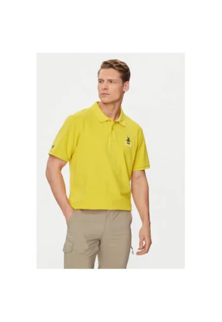 Мъжка тениска -  303774417 - Органичен памук - Жълта - Жълт